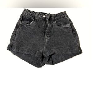 Cotton on black jeans shorts (4)